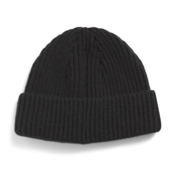 Hat Attack Match Rib Knit Beanie Hat in Black NWT main image 4